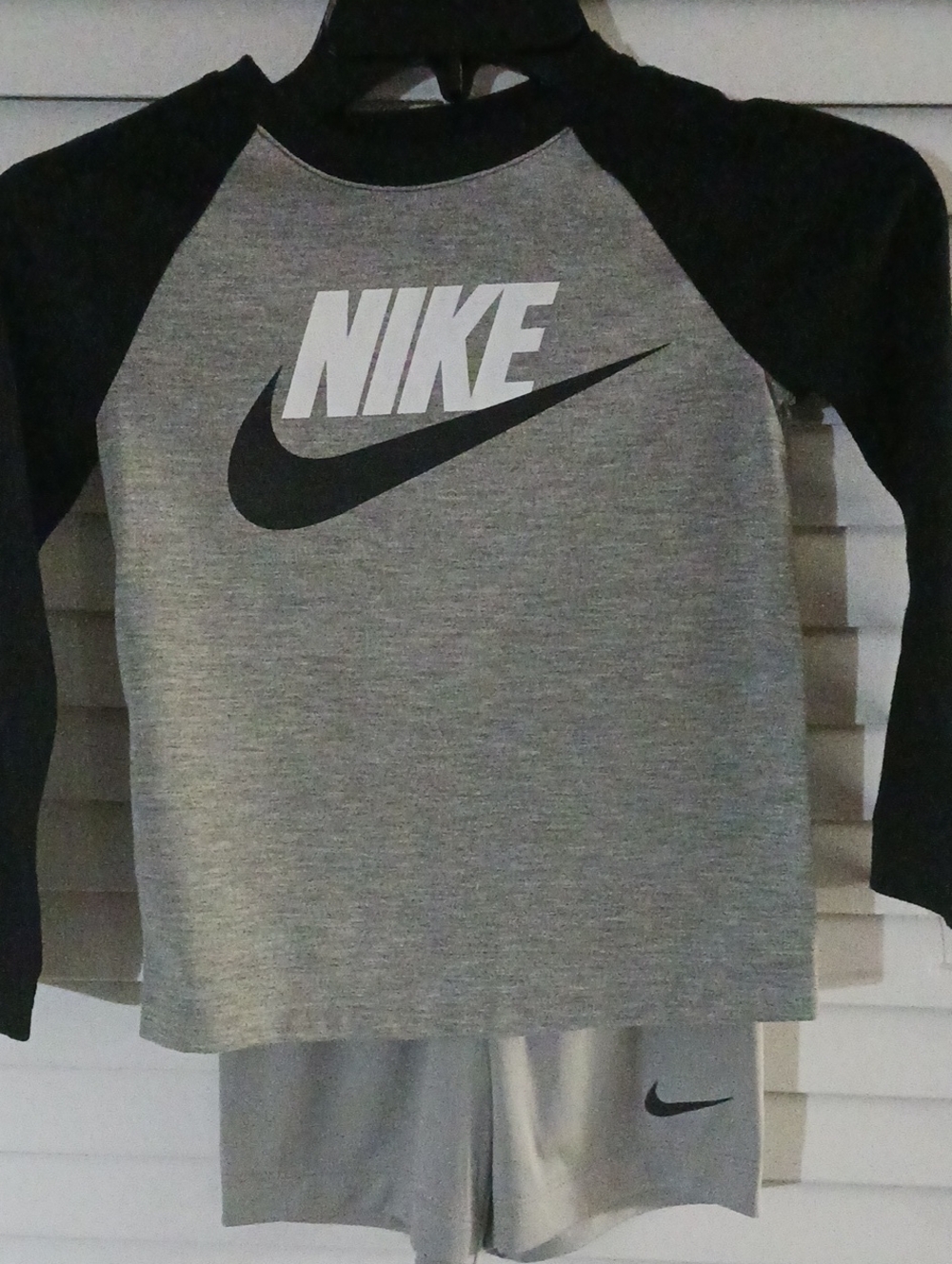 Nike Boys Long- Sleeve Shirt and Dri- Fit Short 2- Piece Set, Size 4 (3-4 Years)